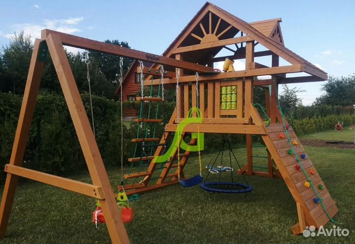 Детская площадка Крепость Фани с рукоходом(Дерево)