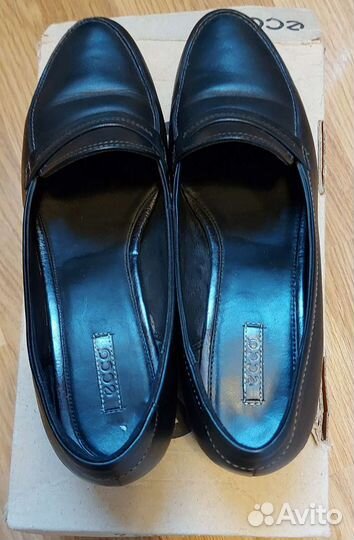 Лоферы Ecco чёрные натуральная кожа