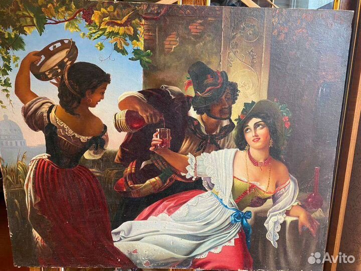 Картина маслом Праздник в Риме