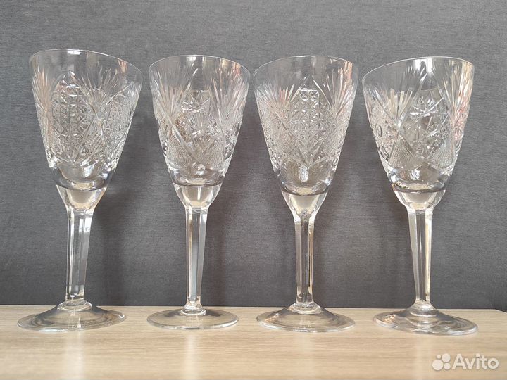 Бокалы 170 мл. (хрусталь СССР) - 4 шт