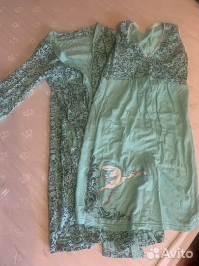 Халат и сорочка для беременных 42-44