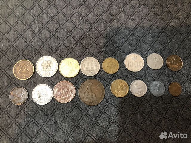 Монеты из разных стран 16 штук