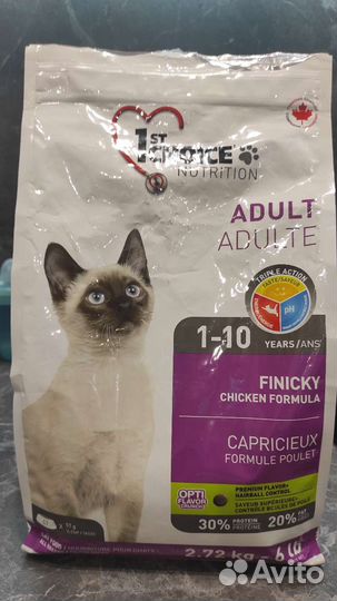 Корм для кошек 1st choice finicky chicken formula