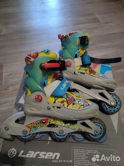 Роликовые коньки детские раздвижные