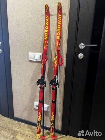 Лыжи беговые детские 140 Nordway с ботинками 34