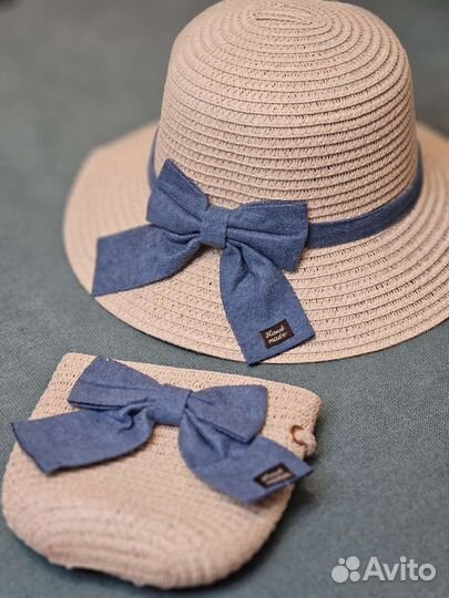 Соломенная шляпа детская