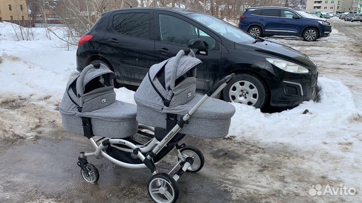 Коляска для двойни 2 в 1 fd design