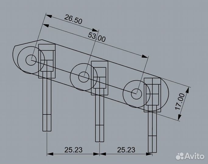 Колки для балалайки прима