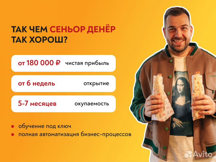 Франшиза сети быстрого питания Сеньор Денёр