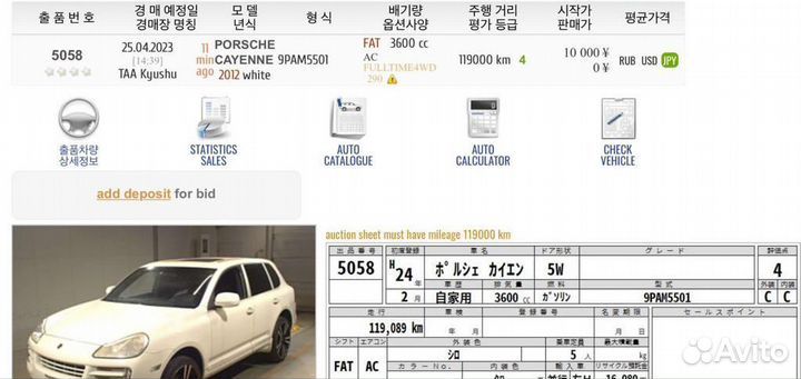 Porsche Cayenne 957 в разбор по запчастям