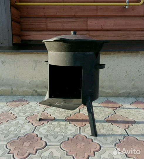 Казан с печкой на 16 литров