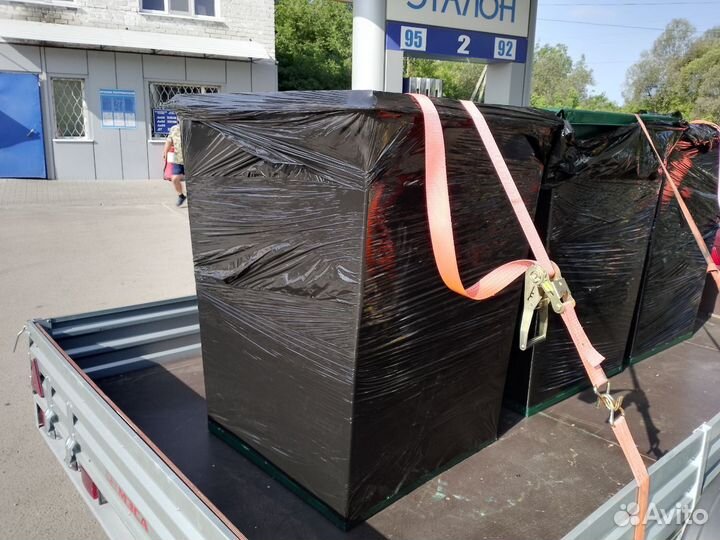 Контейнер из металла на колёсах 0.8м3 Арт 445