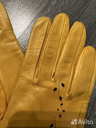 Перчатки женские кожаные 6.5 размер