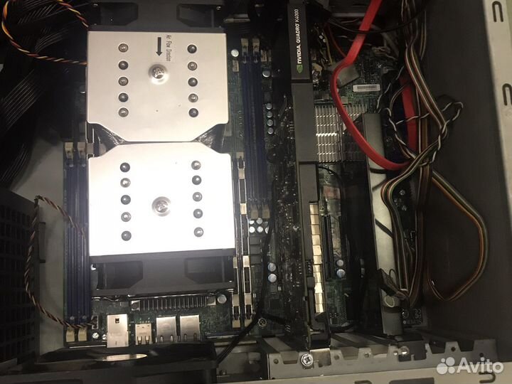 Компьютер на базе x9drl 2 шт e5-2667v2 128gb