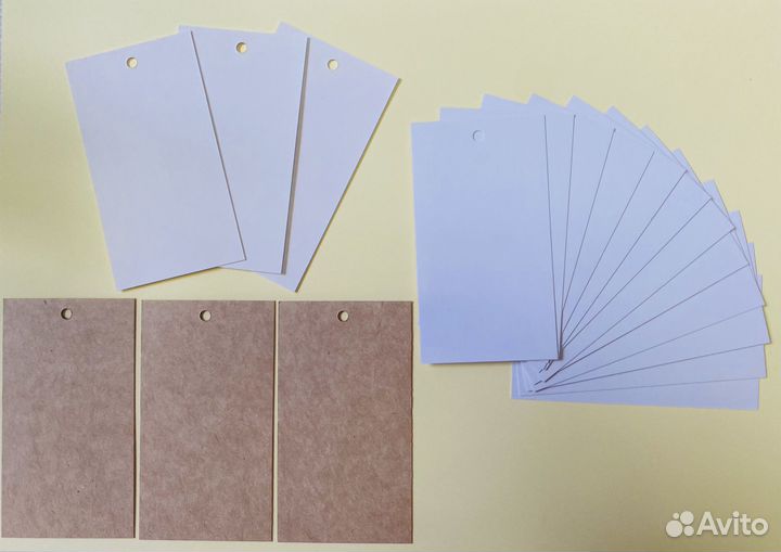 Бирки картонные для одежды