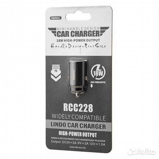 Автомобильное зарядное устройство Remax