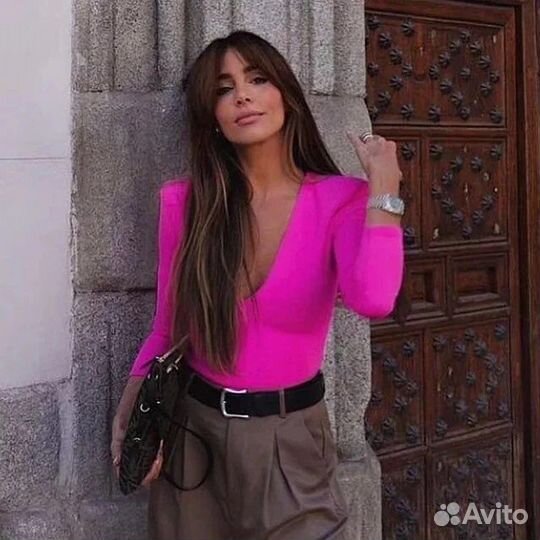 Боди с подплечниками zara xs