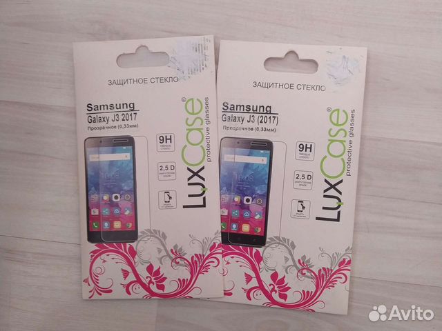 Защитное стекло на телефон Samsung J3 2017