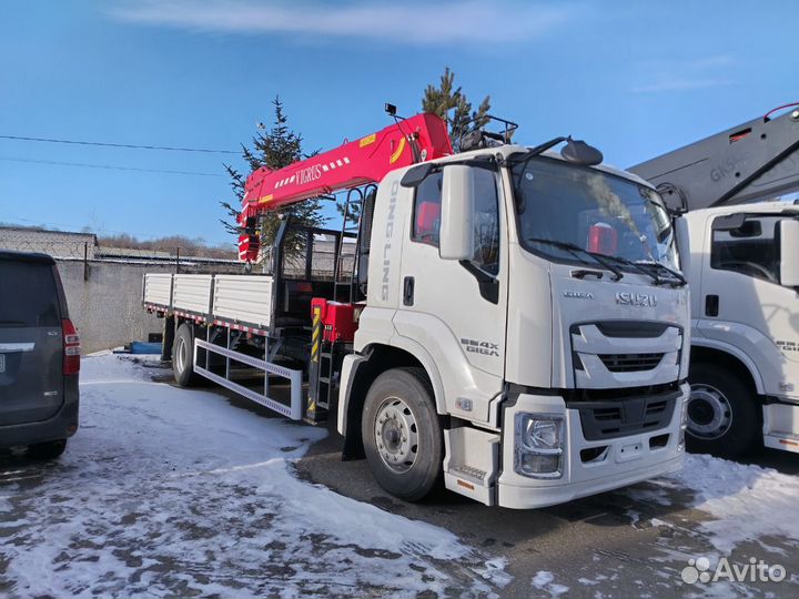 Бортовой грузовик Isuzu Giga CYZ52T с КМУ VIGRUS, 2024