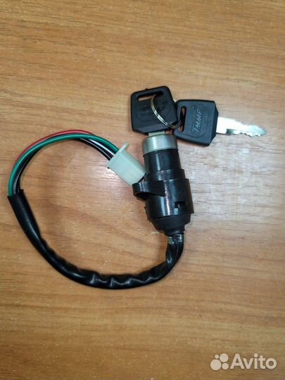 Замок зажигания мопед Альфа, Дельта фишка 4 конт