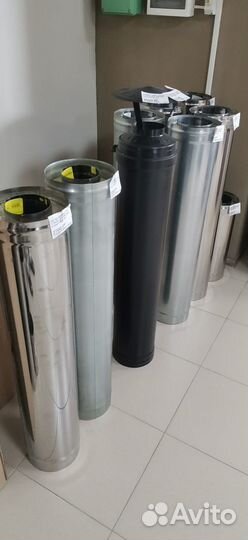 Дымоходы, крашенные дымоходы