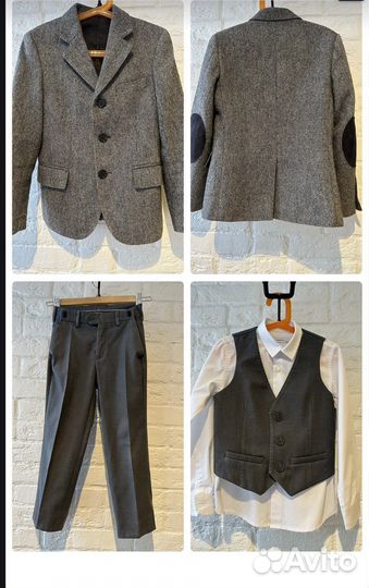 Костюм тройка Gulliver 128 школьная форма