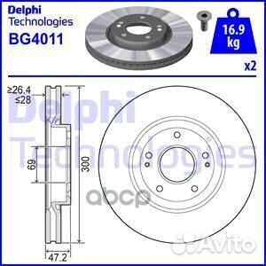 BG4011 диск тормозной передний Hyunadi Sonata