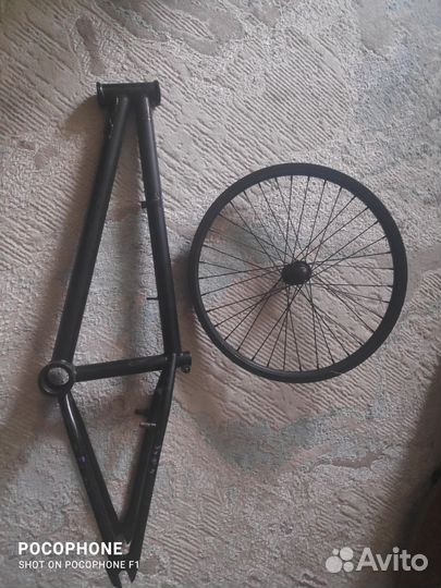 BMX рама и переднее колесо