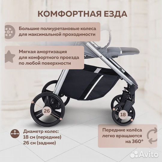 Детская прогулочная коляска BibiKids V88