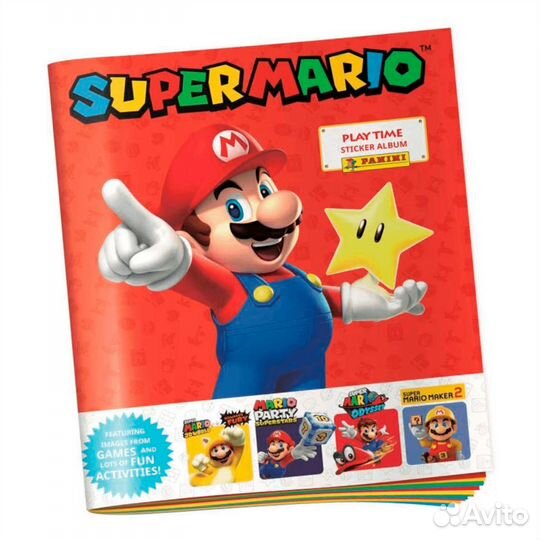 Super Mario Panini наклейки
