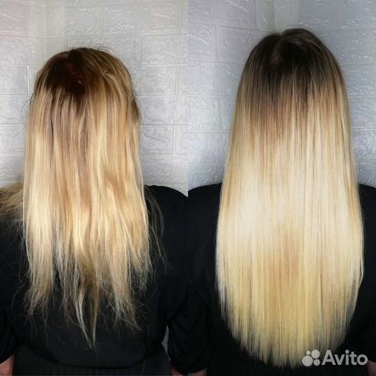 Наращивание волос на дому