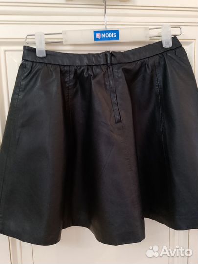 Юбка из натуральной кожи, 44 размер