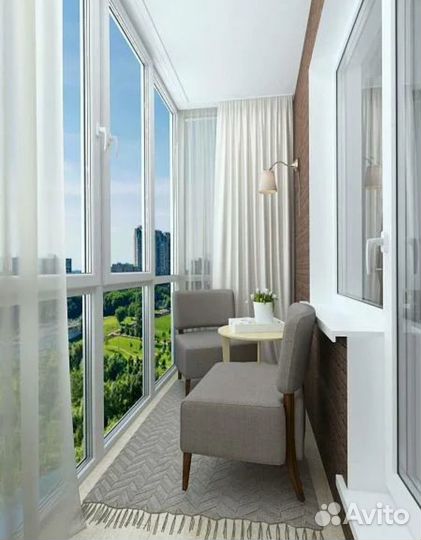 Стеклопакеты на большую лоджию, веранду, дачу