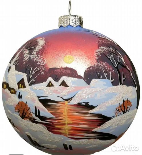 Набор из трёх ёлочных шаров artbybdv