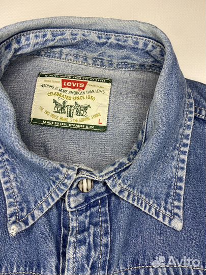 Винтажная джинсовая рубашка levis