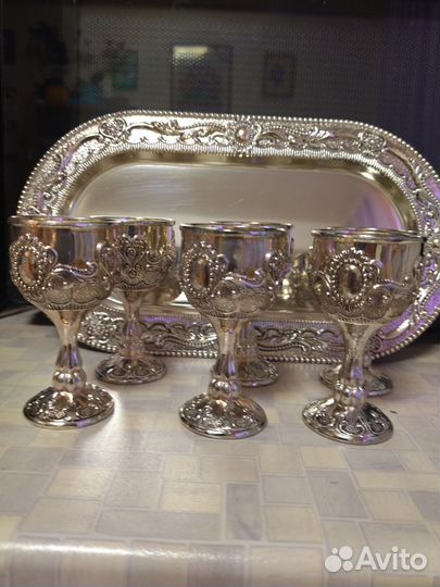 Мельхиоровые рюмки СССР