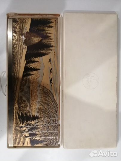 Златоустовская гравюра панно. Пейзаж. Латунь