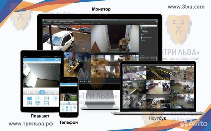 Комплект AHD видеонаблюдения 1 внутрен камера 1Мп