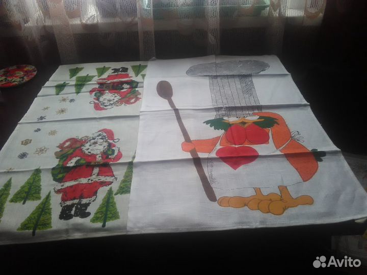 Льняные кухонные полотенца СССР