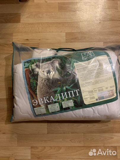 Одеяло эвкалипт+микрофибра новое 140x205