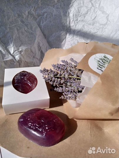 Лавандовое мыло ручной работы
