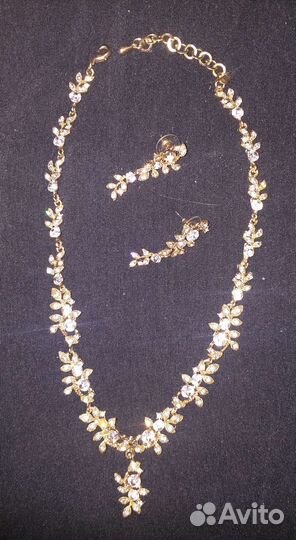 Колье серьги