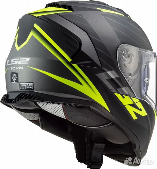 LS2 Мотошлем FF800 storm nerve матовый S