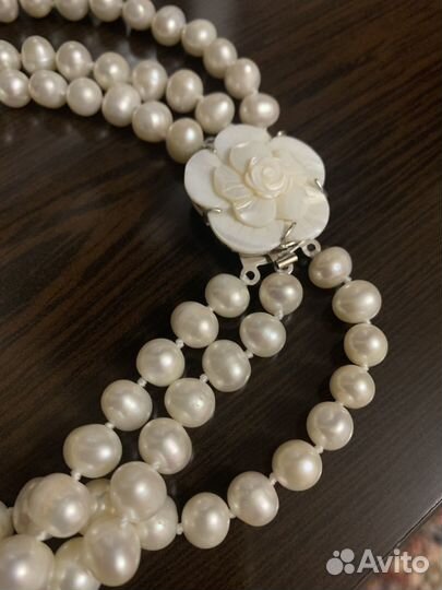 Бусы колье из жемчуга