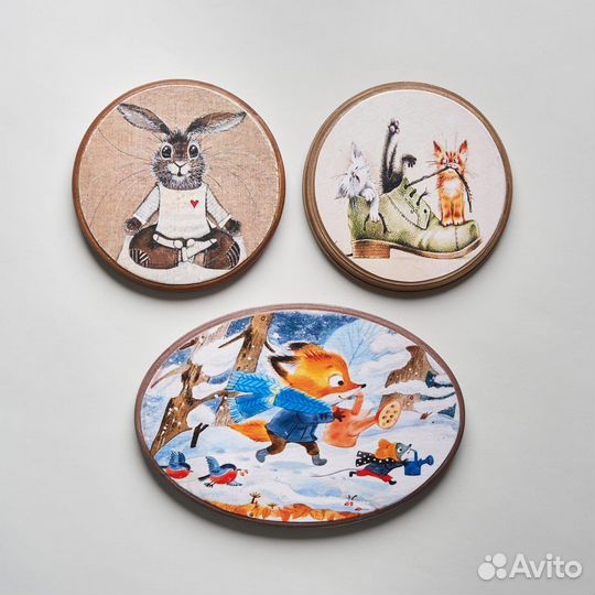 Деревянное панно