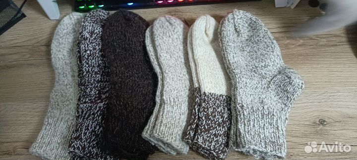 Носки вязаные шерстяные ручной работы р.36-41