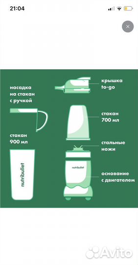 Блендер новый Nutribullet