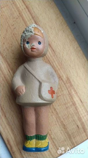 Кукла резиновая СССР Медсестра