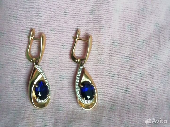 Набор: серьги и кольцо 10 гр