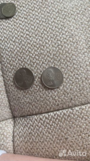 Монета-25 рублей,fifa 2018 год